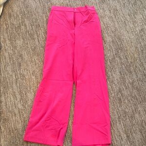 Halogen Pink Wide-Leg Trousers